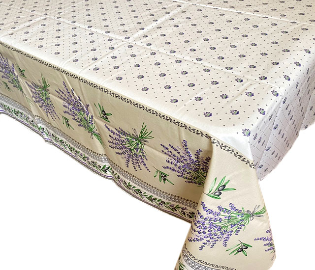 French tablecloth coated or cotton (Lauris. raw) - Click Image to Close